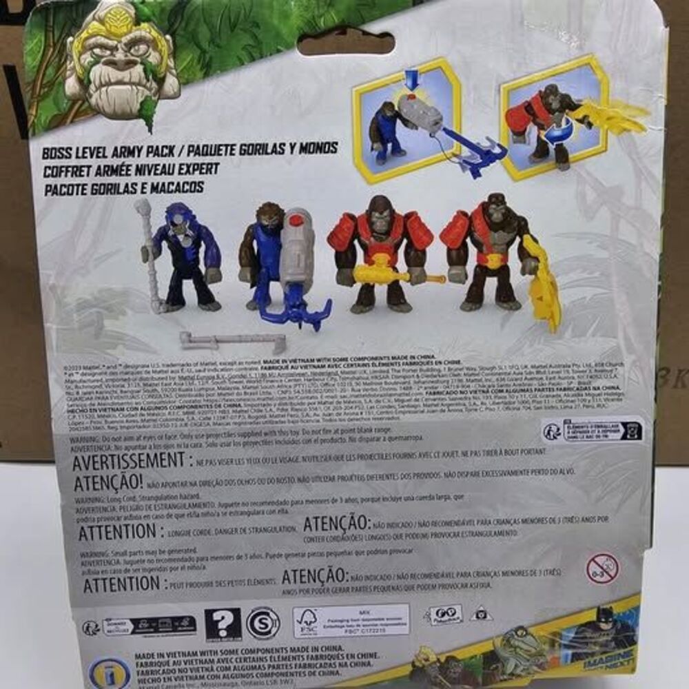 Fisher Price Imaginext Gorilla Fortress HTK86 & Boss Level Army Pack 2 Pack - Picture 7 of 16
